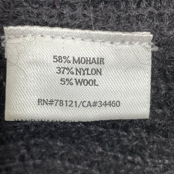 Eileen Fisher Sweater Cardigan Size S‎ Black Mohair Wool Long Quite Luxury Boho - Picture 7 of 7